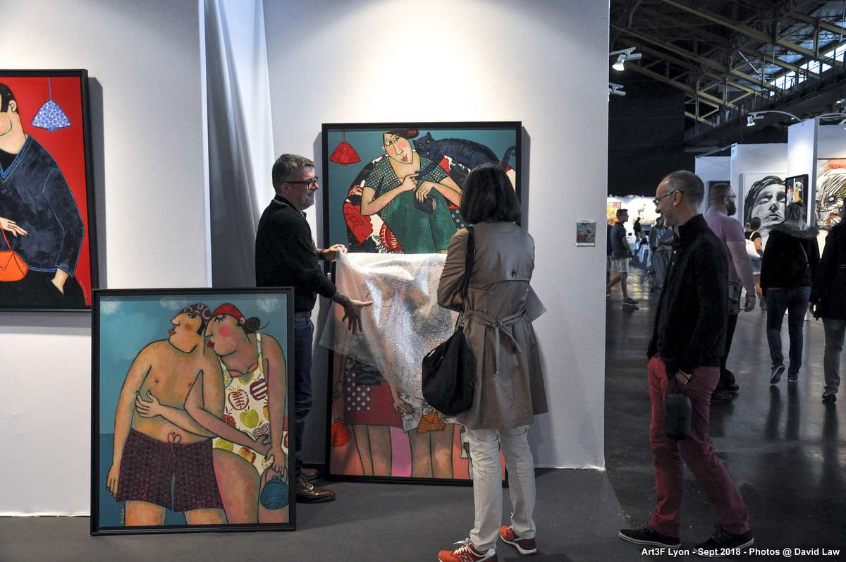巴黎當代藝術博覽會，art3f，藝術展會現場